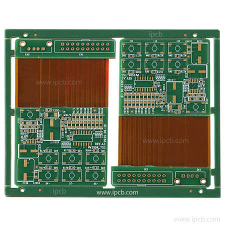 6layers 패널 바턴 Rigid-Flex PCB(R-FPCB)